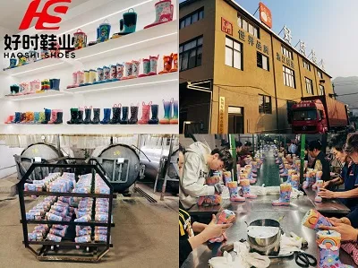 Hangzhou Haoshi Shoes: producător profesionist de cizme de ploaie din cauciuc și PVC, cu personal...